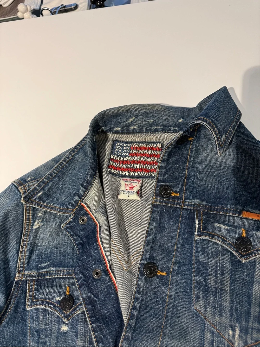 True religion 100% cotton denim jacket